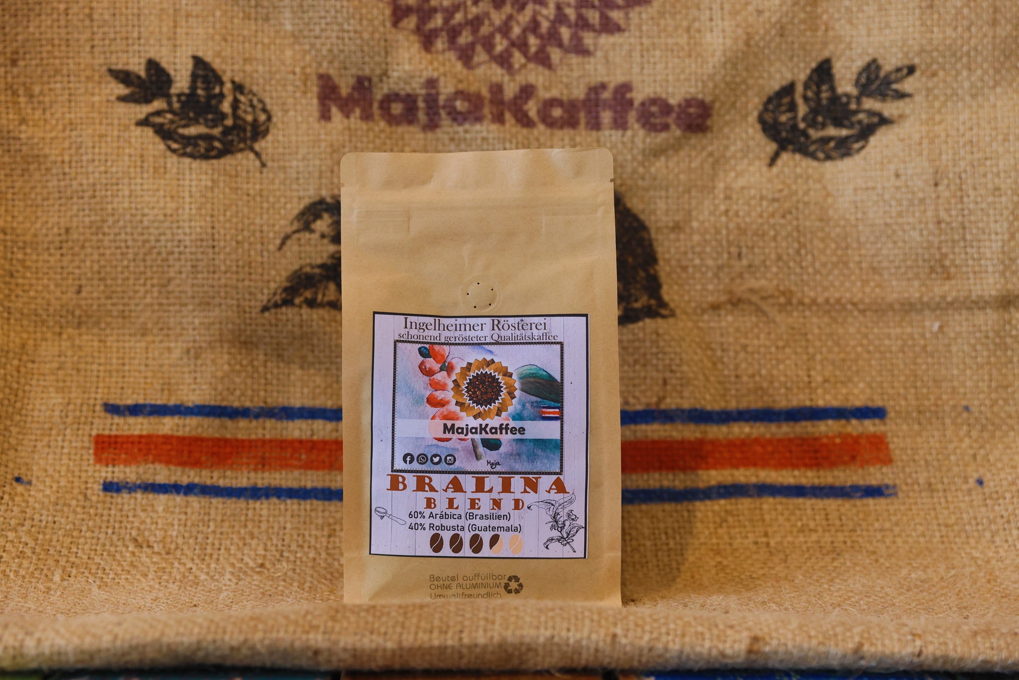 Photo of MajaKaffee Espresso "Bralina Blend", 60% Arábica (Brasilien) & 40% Robusta (Canephora)