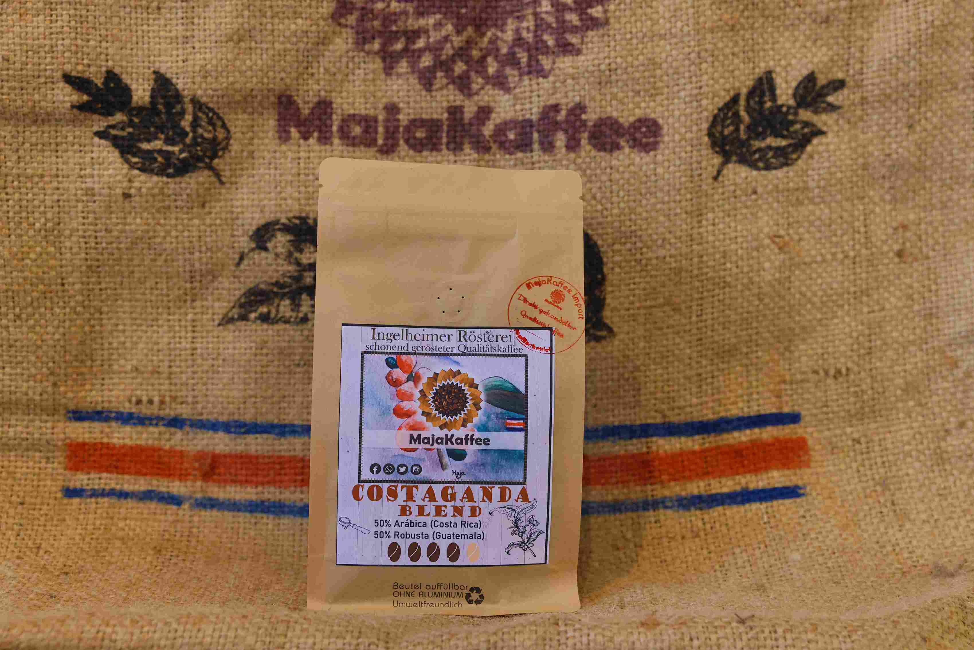 Photo of MajaKaffee- cremiger Espresso "Costaganda Blend", 50% Arábica (Costa-Rica) & 50% Robusta