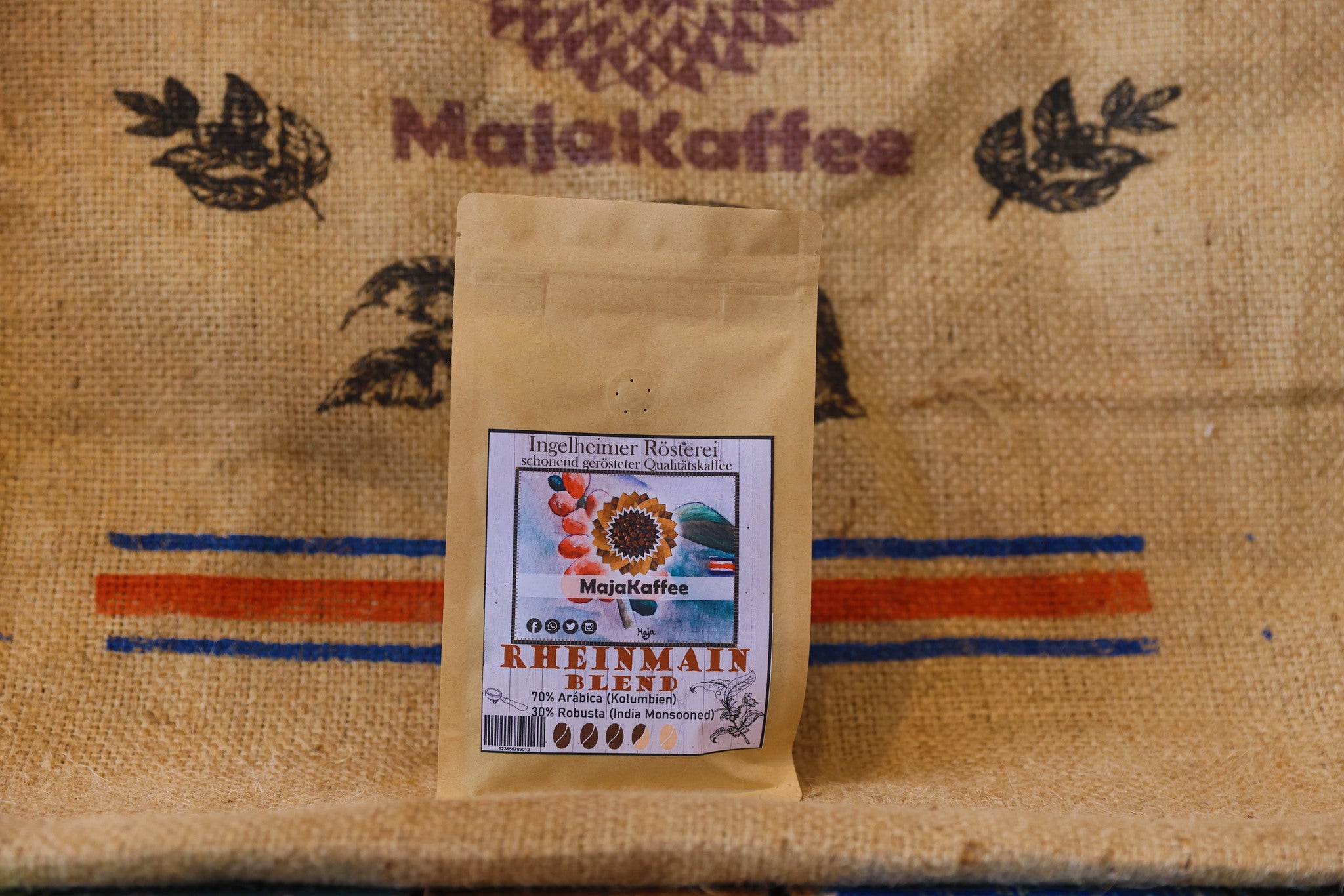 Photo of MajaKaffee Espresso "RheinMain Blend", 70% Arábica (Kolumbien) & 30% Robusta