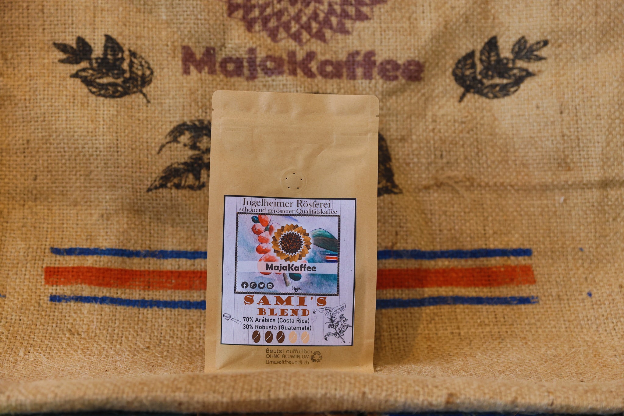 Photo of MajaKaffee Espresso "Samis Blend", 70% Arábica (Costa-Rica) & 30% Robusta
